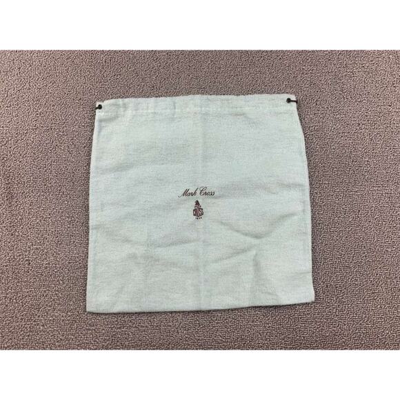 Mark Cross Dust Bag Unisex Blue Logo Print Drawstring Storage Pouch Accessory - Picture 1 of 6